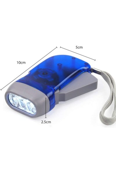IN322 LED Dynamo baterka modrá