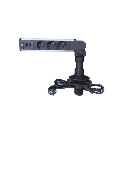Otočná lišta IN 553008, 3 zásuvky + 2 USB