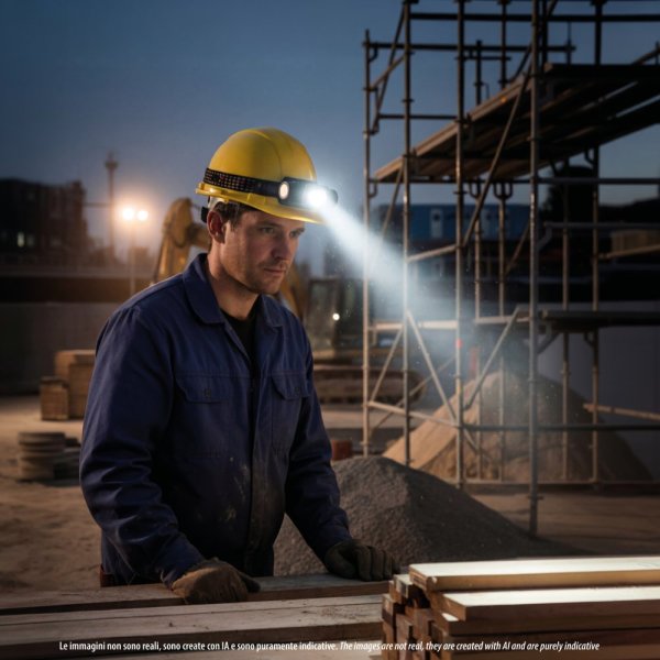 VELAMP ST216, Nabíjateľná čelovka 15 W / 1500 lúmenov s UV svetlom 365 nm a magnetom, čierna