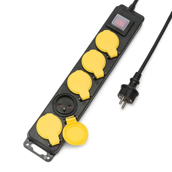 VELAMP ST305FR Vonkajší predlžovací kábel 1,5 m, 5 zás.