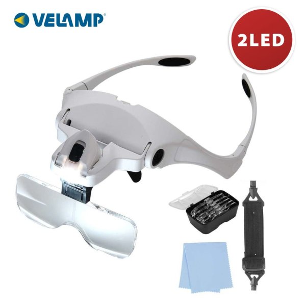 VELAMP LE035 Brýle s osvětlením, lupou a dioptriemi
