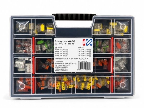IN 553030 set svorek typu wago 2273 + 273 - 170ks