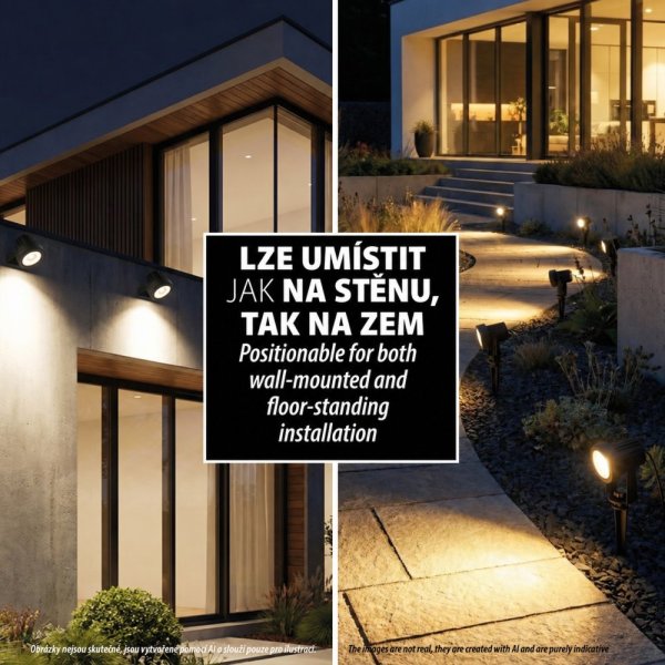 VELAMP SL369 Sada 2 reflektorov so solárnym napájaním