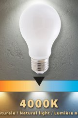 VELAMP OPÁLOVÁ VLÁKNOVÁ žiarovka 7W, E27, 4000K