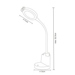 VELAMP Stolní lampa 7W TL1602N s dotykovým spínačem