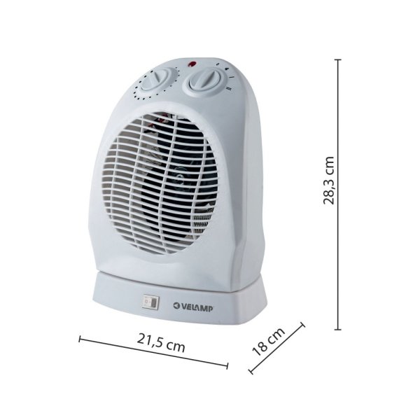 VELAMP PR012-2 Teplovzdušný ventilátor s osciláciou