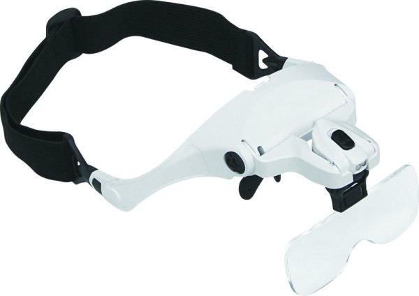 VELAMP LE035 Okuliare s osvetlením, lupou a dioptriami