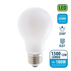VELAMP OPAL FILAMENT žárovka 12W, E27, 6500K