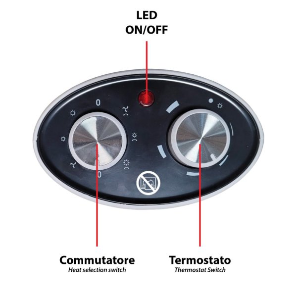 VELAMP PR156 Keramický ohrievač 2000W s osciláciou