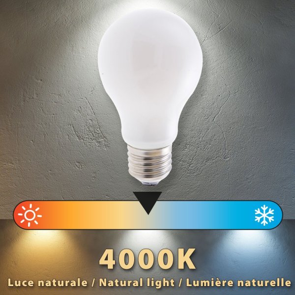 VELAMP OPAL FILAMENT žárovka 7W, E27, 4000K