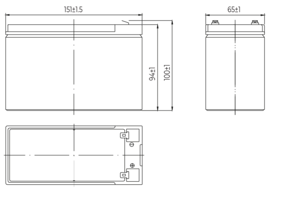 VELAMP 23732  Olověná baterie 12V 9Ah