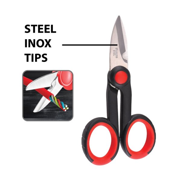 Univerzálne nožnice VELAMP CF055 z nehrdzavejúcej ocele