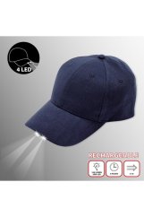 VELAMP Šiltovka CAP104 s LED svetlom modrá