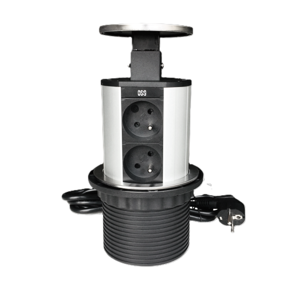 Výsuvná lišta IN 553004, 2stranná, 4 zásuvky