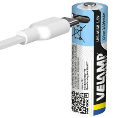 VELAMP LR6-4USB, nabíjateľná batéria s USB-C