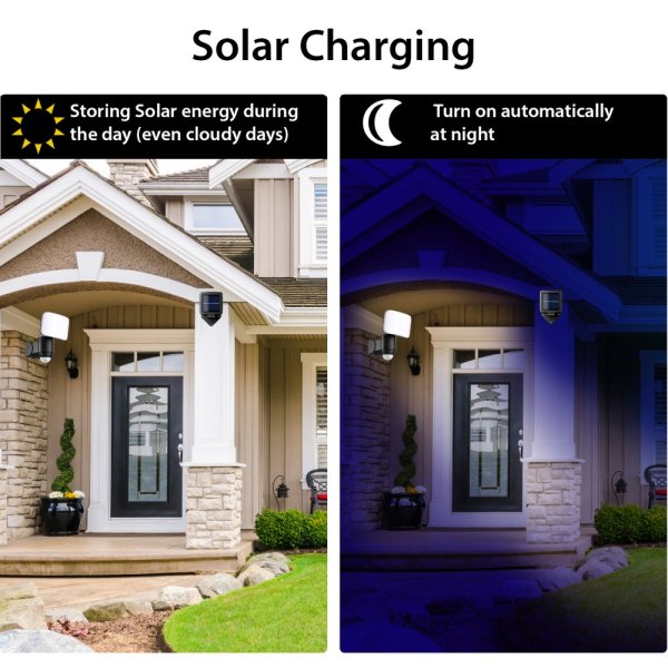 VELAMP Solárny LED reflektor SL355 s detektorom pohybu