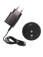 Zapuštěná lišta IN 553043,Qi nabíjení,USB A + C