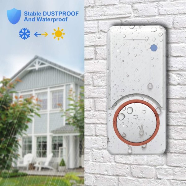 VELAMP DOM008 Bezdrátový zvonek s dynamem