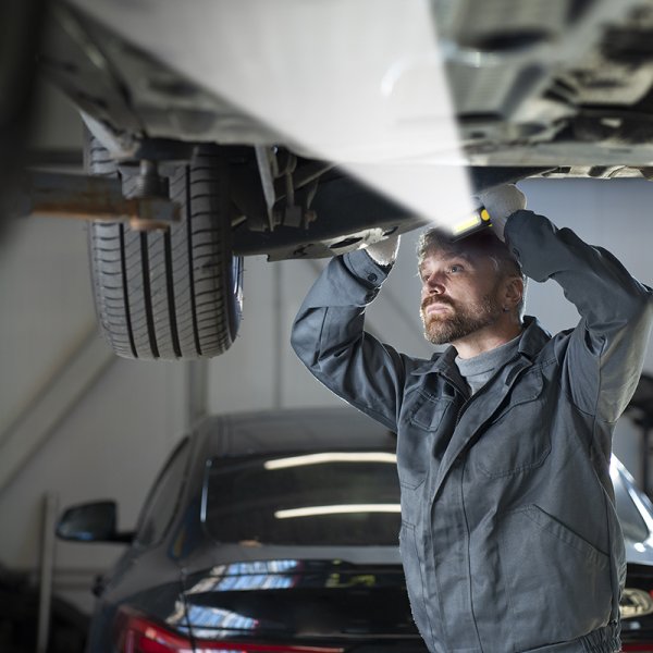 VELAMP ST476, Nabíjecí LED svítilna 3 W, extra tenké hliníkové provedení, černá