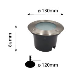 VELAMP Zapustené záhradné svietidlo IS727