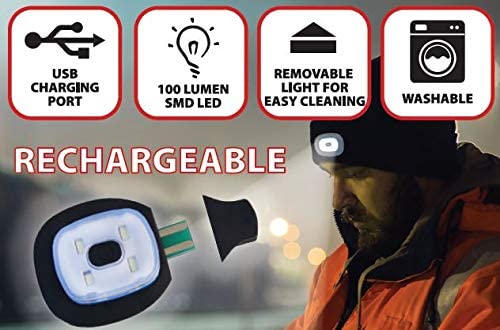 čiapka ORTHUS 2 so svetlom, odrazkou a zateplením čierna