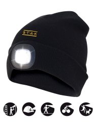 čepice ORTHUS 2 se světlem, odrazkou a zateplením černá