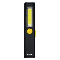 VELAMP ST476, Nabíjateľné LED svietidlo 3 W, extra tenké hliníkové prevedenie, čierne