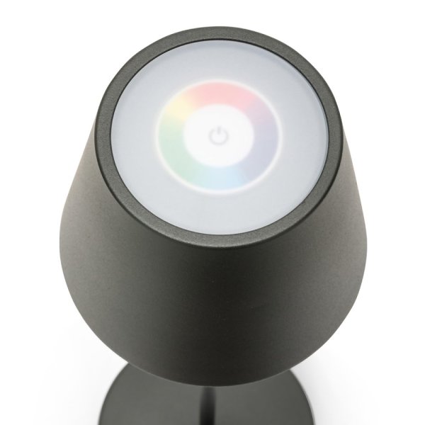 VELAMP Dobíjecí stolní RGB lampa TL1908-B s dotykovým spínačem