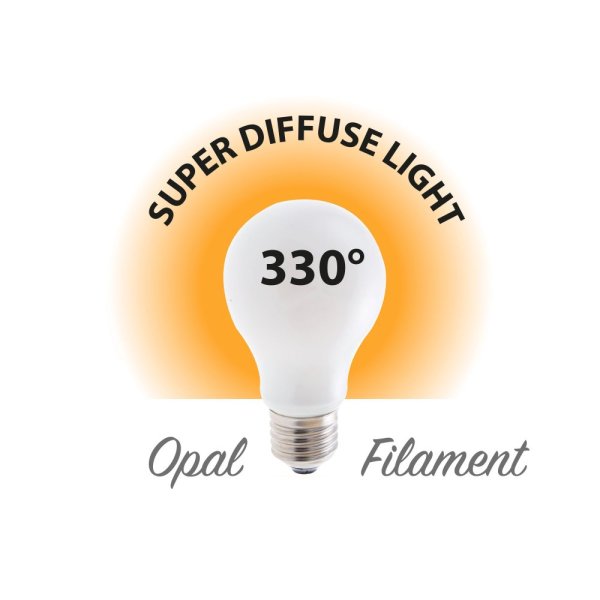 VELAMP OPAL FILAMENT žiarovka 8W, E27, 6500K
