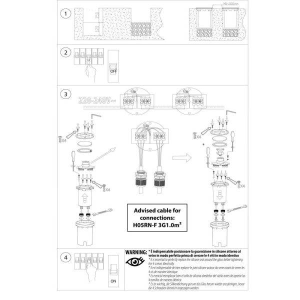 VELAMP Zapustené záhradné svietidlo IS728