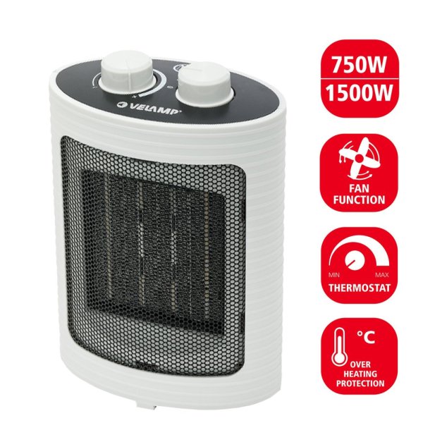 VELAMP PR152 Keramický ohrievač 1500W
