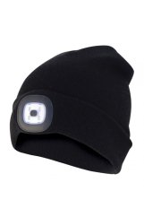 čepice CAP03 s LED světlem černá