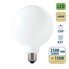 VELAMP OPÁLOVÁ VLÁKNOVÁ žiarovka 18W, E27, 4000K