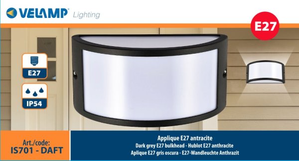VELAMP Vonkajšie nástenné svetlo IS701