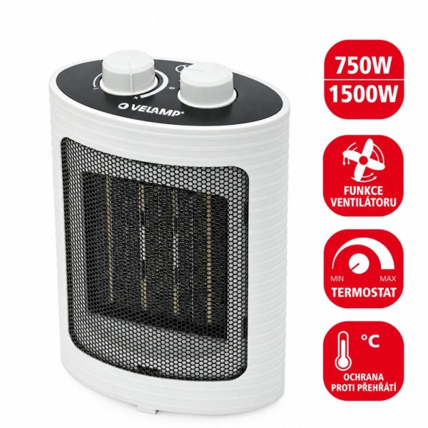 VELAMP Keramický ohrievač PR152 (1500 W)