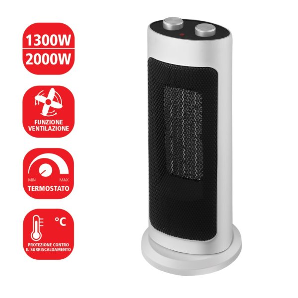 VELAMP PR156 Keramický ohrievač 2000W s osciláciou