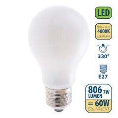VELAMP OPAL FILAMENT žárovka 7W, E27, 4000K