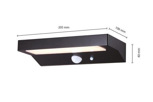 VELAMP LED solárne svetlo SL238 so senzorom