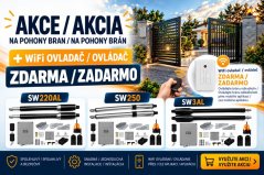 Pohon IN pre dvojkrídlové brány SW3AL + WiFi ovládač zadarmo