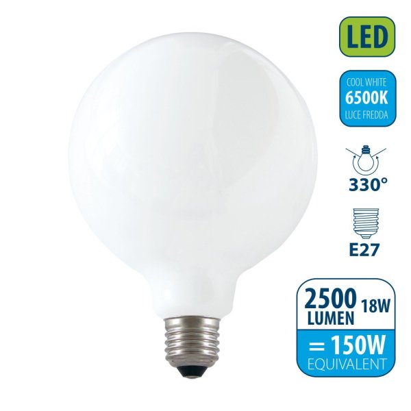 VELAMP OPAL FILAMENT žárovka 18W, E27, 6500K
