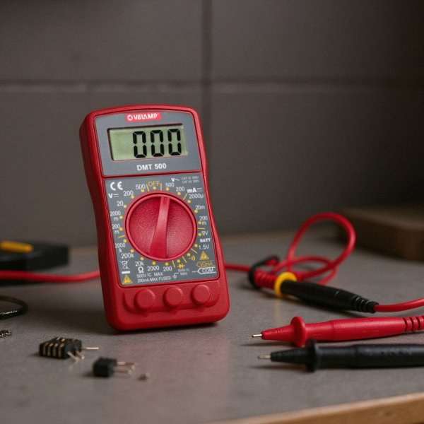 VELAMP DMT500, Mini digitálny multimetr 6 v 1 s meracími sondami