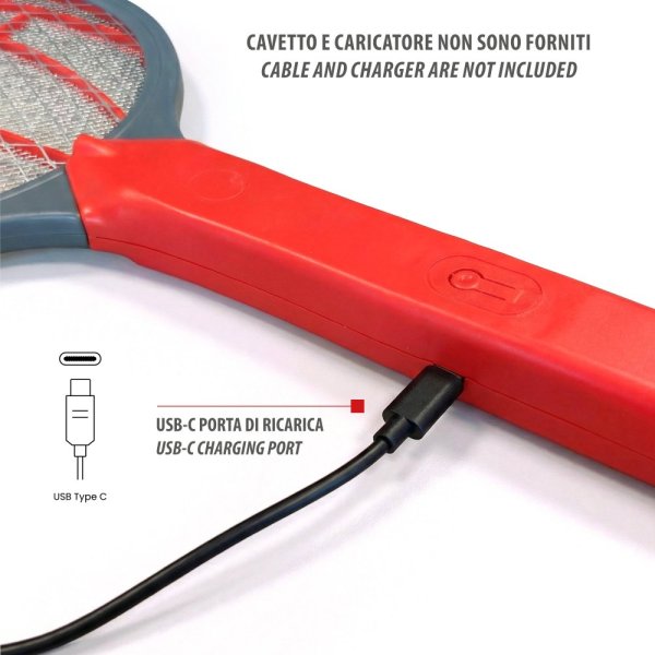 VELAMP REPEL05R Dobíjecí elektrická plácačka na komáry