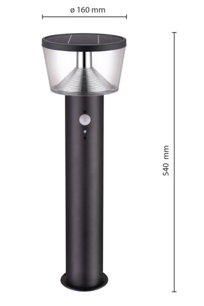 VELAMP LED solární světlo SL344 se senzorem