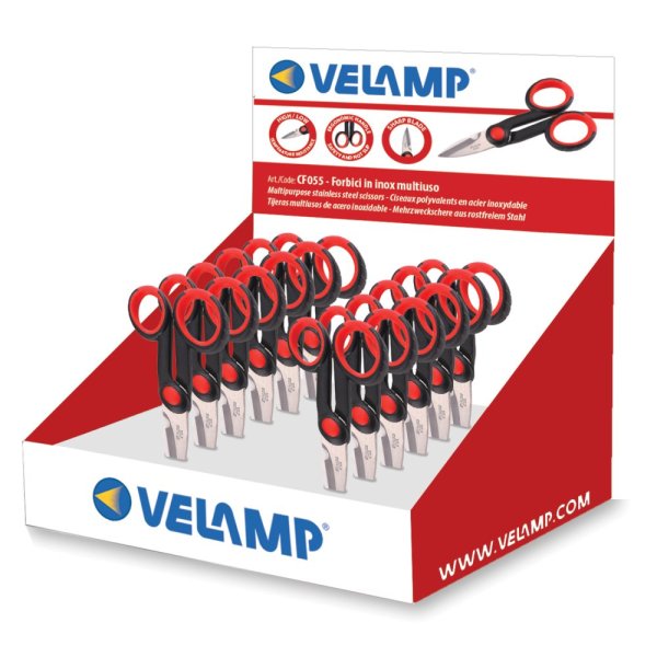 Univerzálne nožnice VELAMP CF055 z nehrdzavejúcej ocele