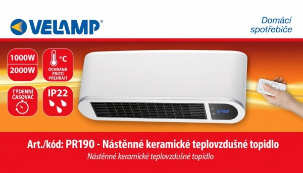 VELAMP Keramické nástenné vykurovacie teleso PR190