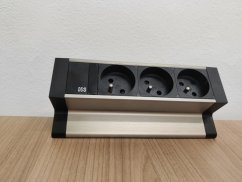 Stolová zásuvková lišta IN 553039 , 3 zásuvky
