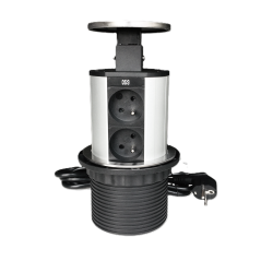 Výsuvná lišta IN 553004, 2stranná, 4 zásuvky