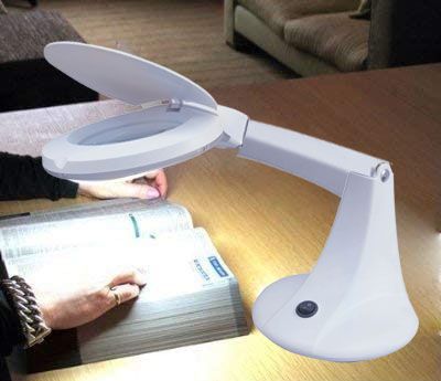 VELAMP LE004LED Stolová lampa s lupou