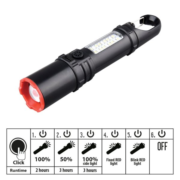 VELAMP IR512 Nabíjateľné LED svietidlo 3W