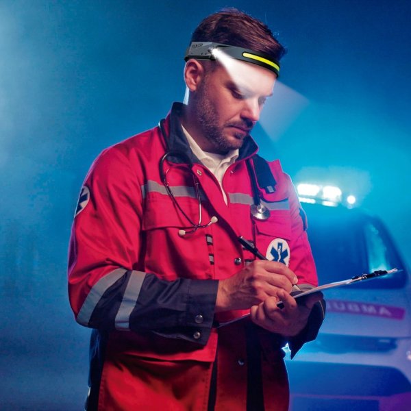 VELAMP IH524 Čelovka 5W so senzorom pohybu